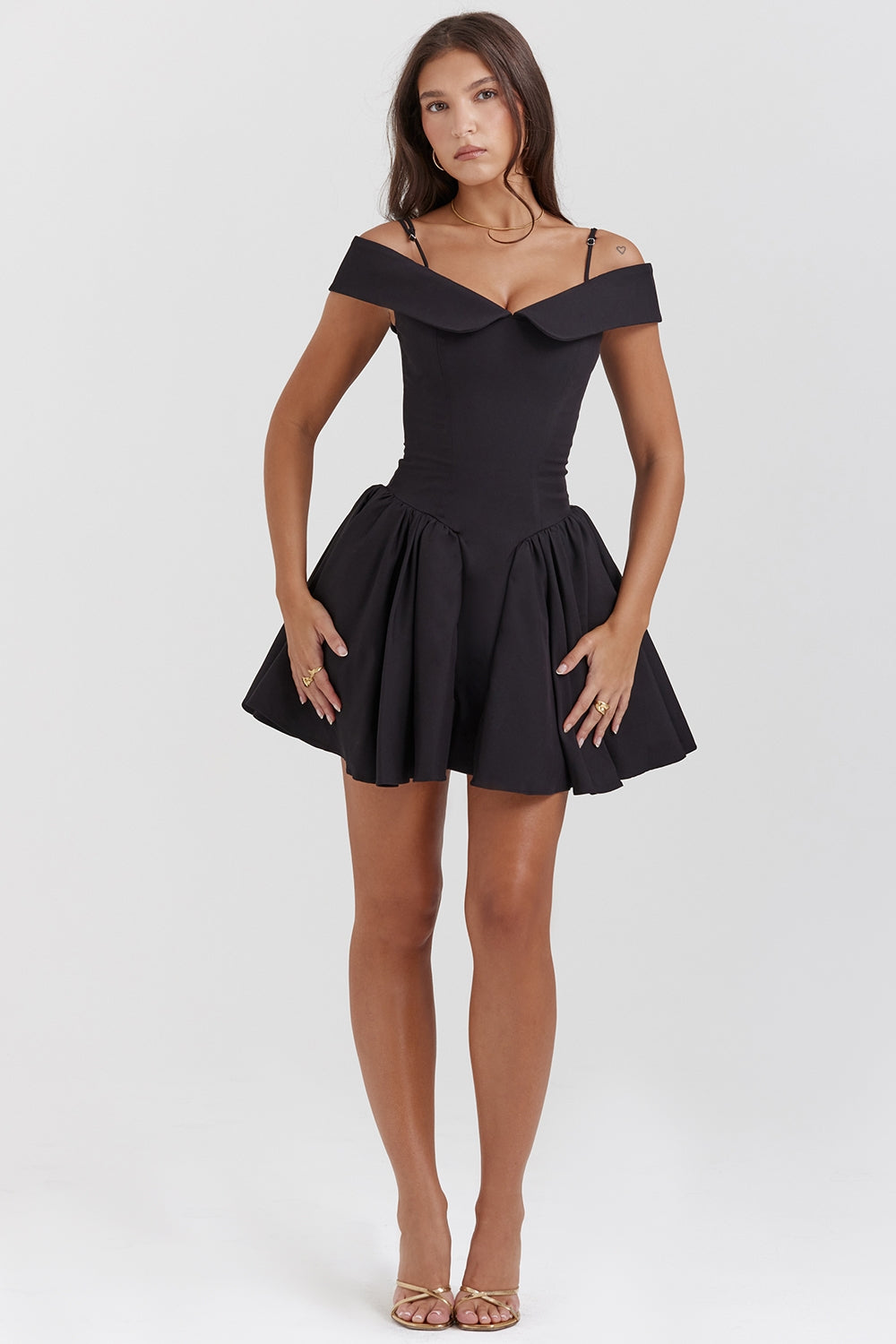 Vestido Corto Zara - Negro