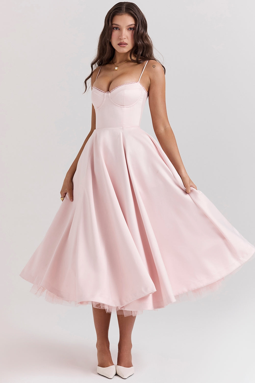 Vestido Midi Camila - Rosa