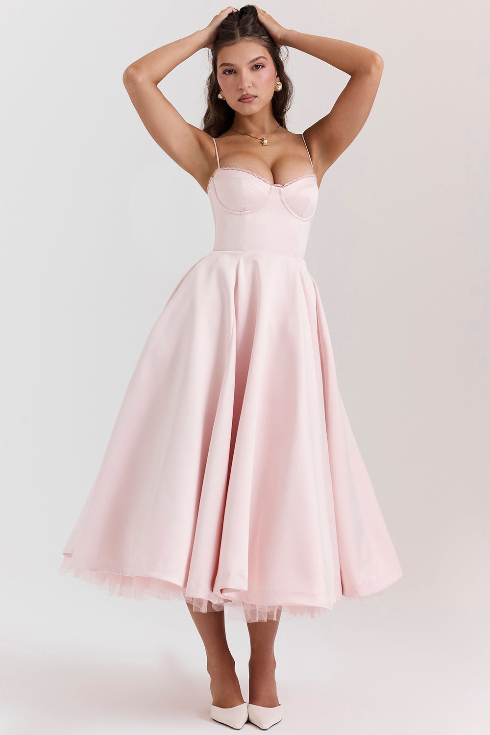 Vestido Midi Camila - Rosa