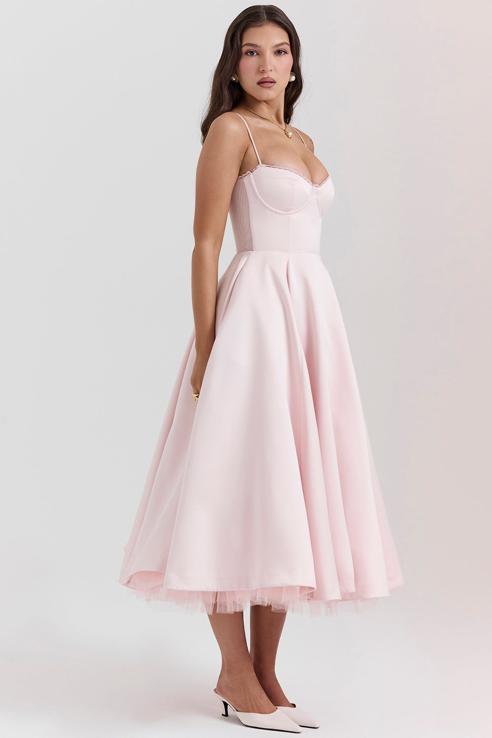 Vestido Midi Camila - Rosa