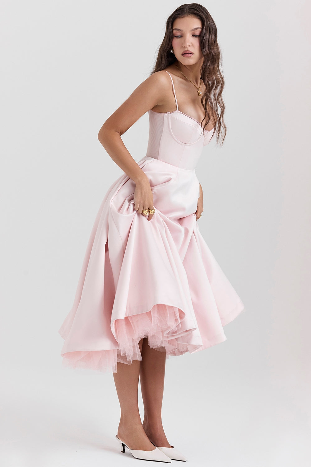 Vestido Midi Camila - Rosa