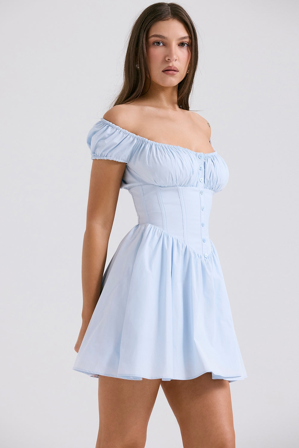 Vestido Corto Marina - Light Blue