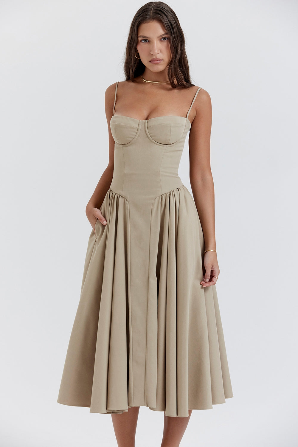 Vestido Midi Ellie - Verde