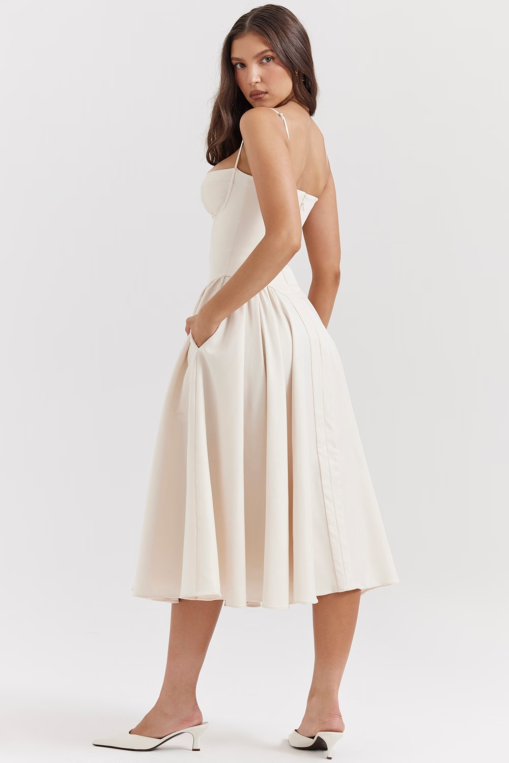 Vestido Midi Ellie - Blanco