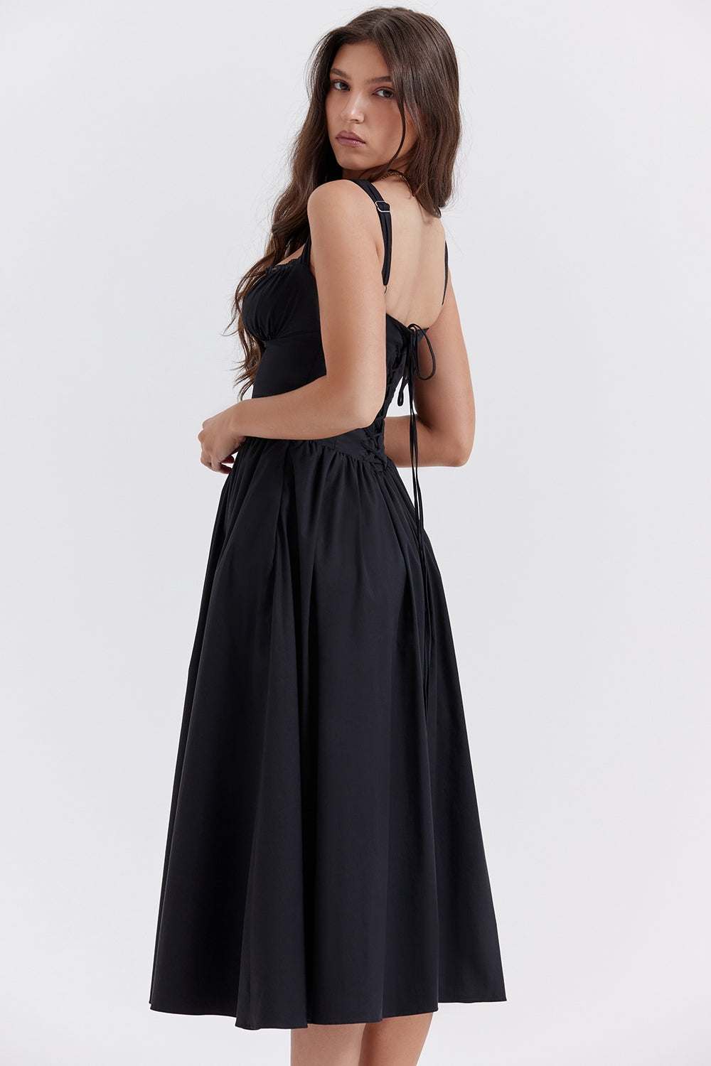 Vestido Midi Annebeth - Negro